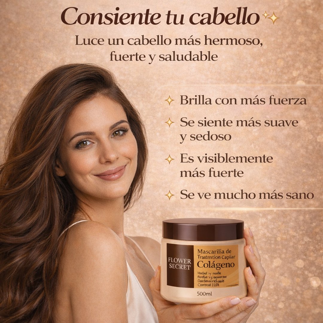CollagenPro Luxe™ ✨ – Máscara Capilar Reparadora Intensiva con Colágeno